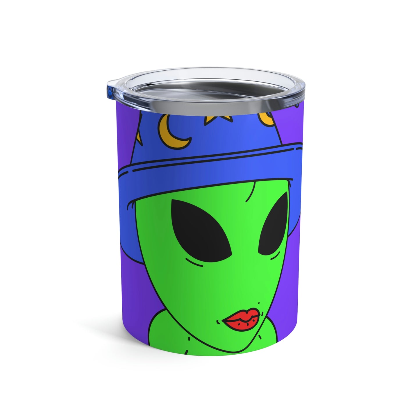 Blue Wizard Hat Alien Muscle Lipstick Green Visitor Tumbler 10oz