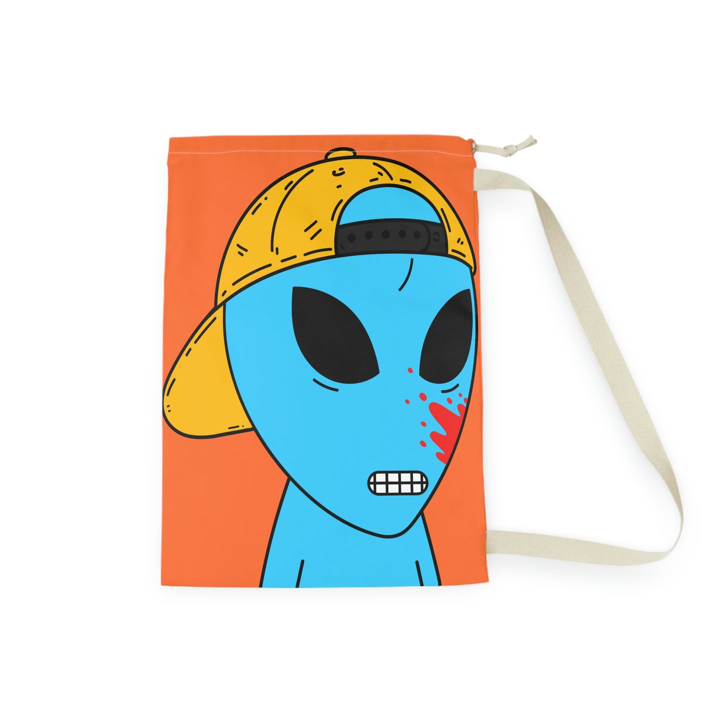 Alien Blue Blood Visitor Laundry Bag