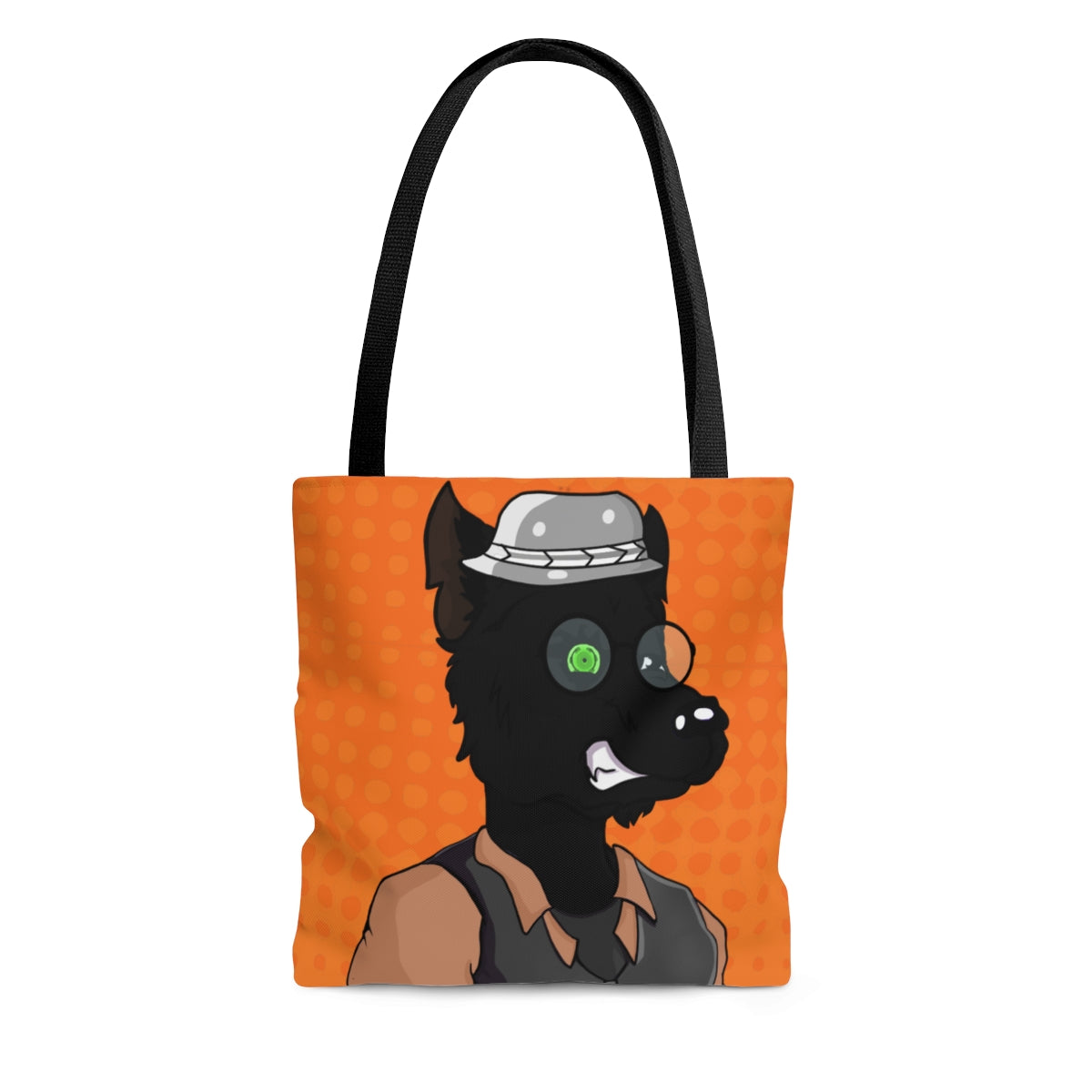 Cyborg Wolf Werewolve First Edition AOP Tote Bag