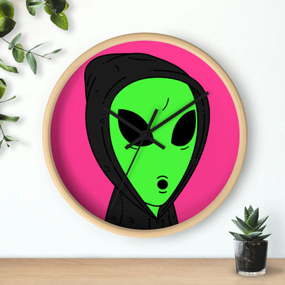 Anonymous Anon Alien Visitor Wall clock