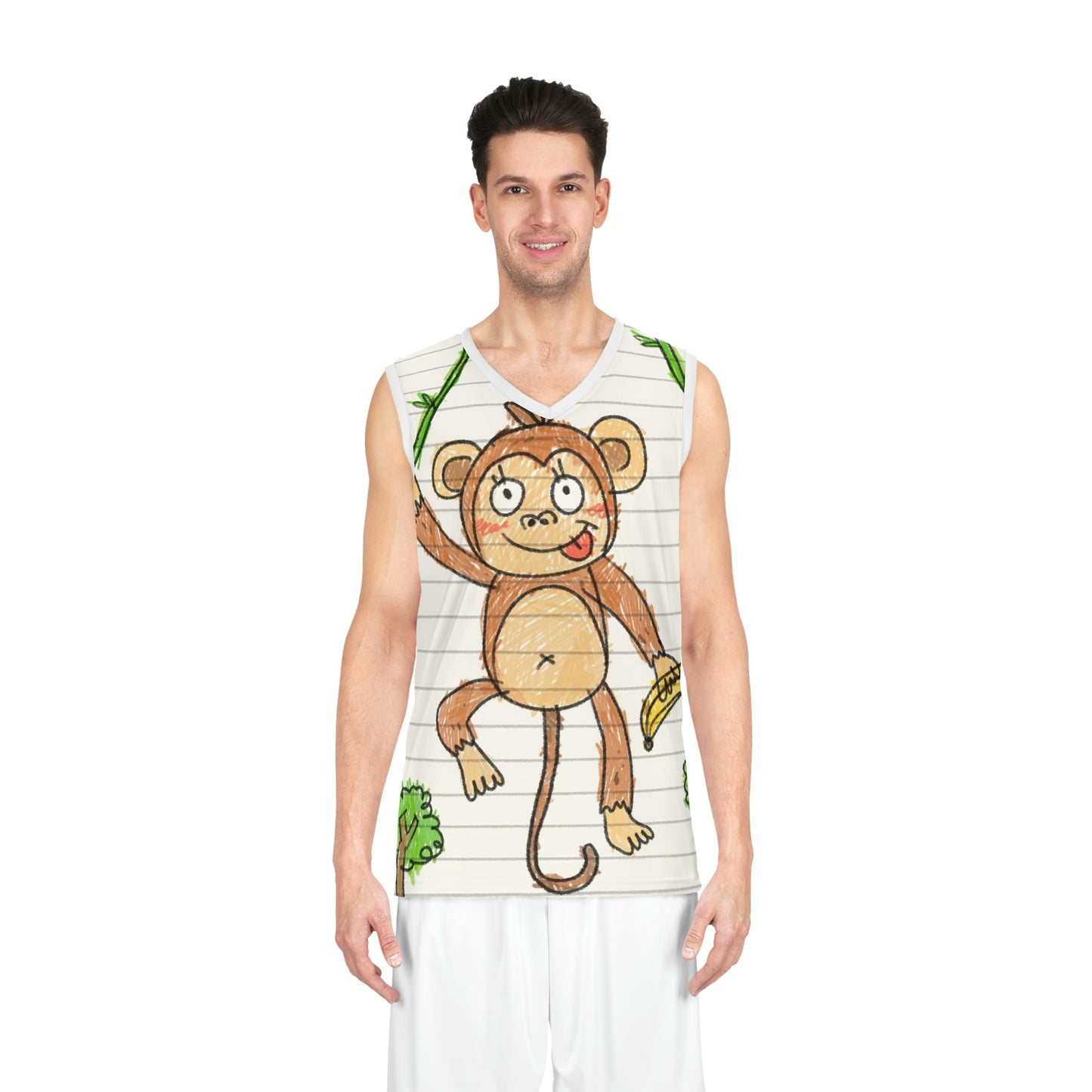 Camiseta de baloncesto Tree Monkey (AOP) 