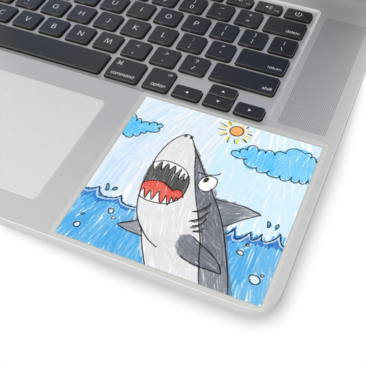 Shark Jaw Teeth Attack Ocean Sea Creature Kiss-Cut Stickers