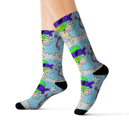 Valentine Alien Visitor 751 Sublimation Socks