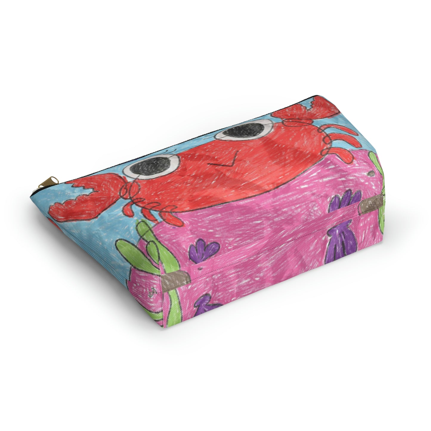 Lobster Crab Graphic Sea Lovers Accessory Pouch w T-bottom