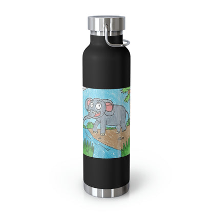 Elefante Elephant King Safari Animal Copper Vacuum Insulated Bottle, 22oz