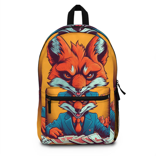 Fox Poker Animal Star Player Game Graphic Backpack