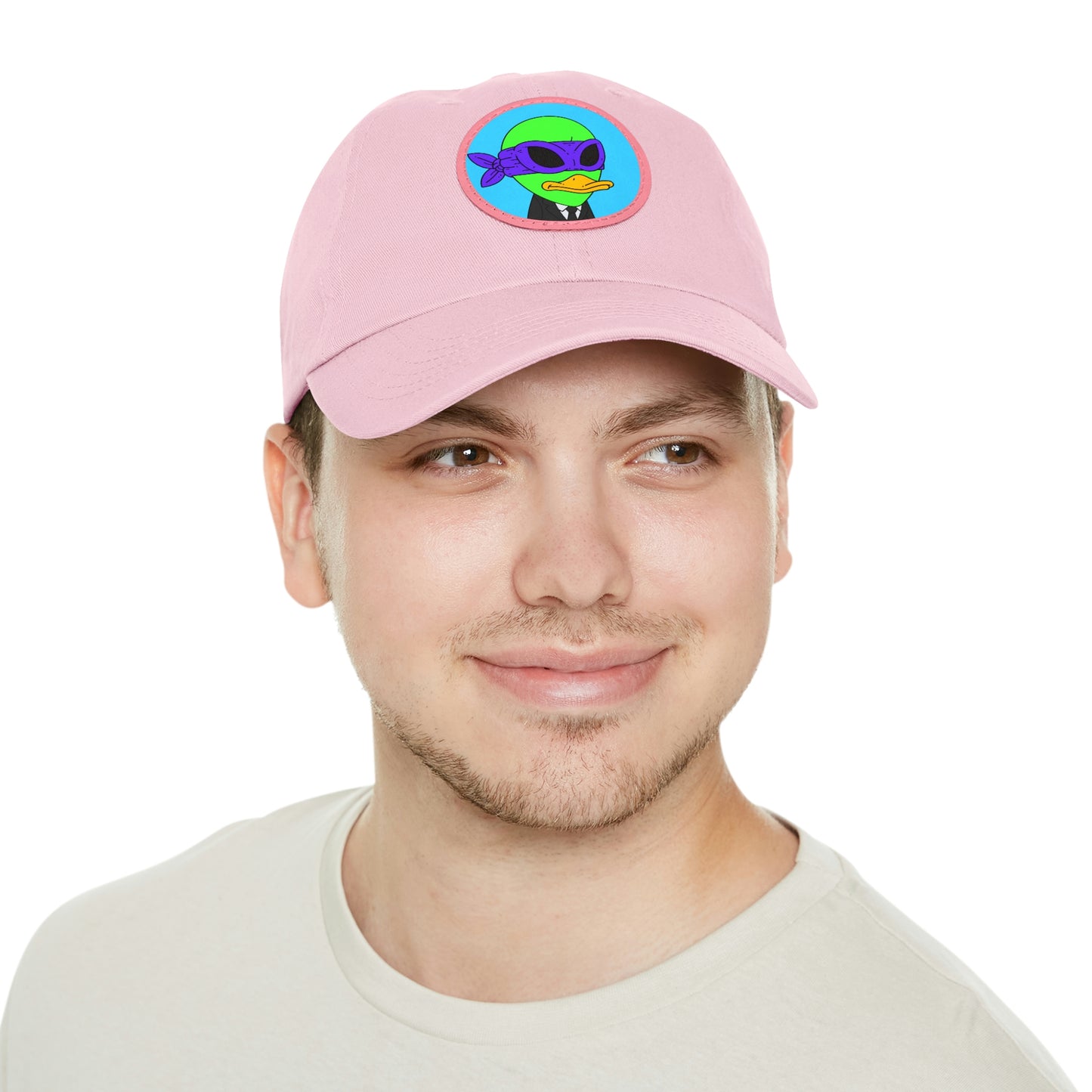 Visitor 751 Alien Dad Hat with Leather Patch (Round)