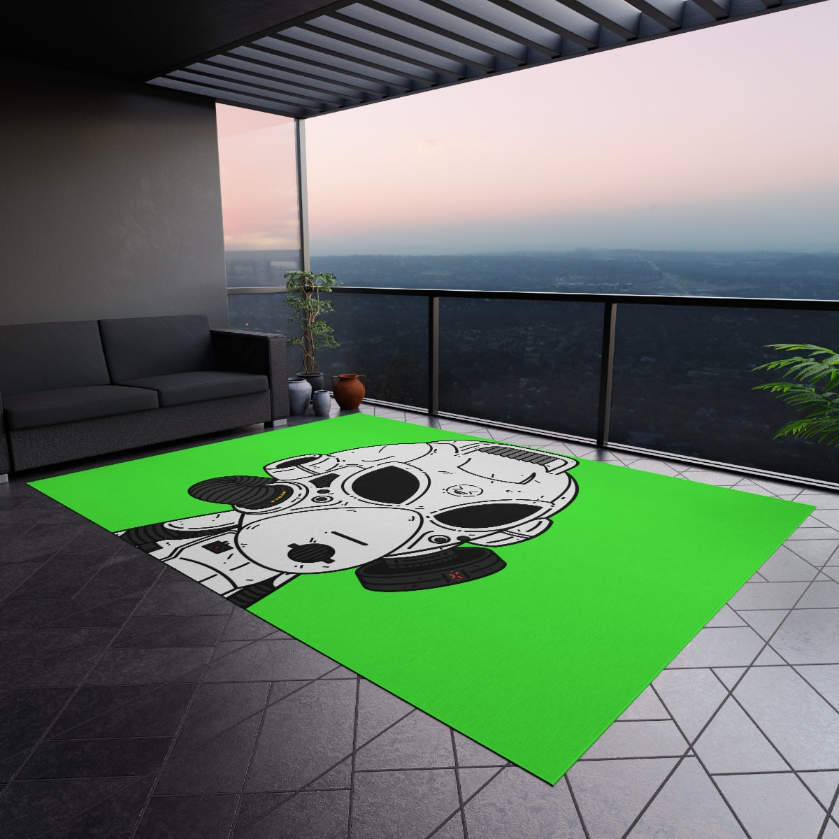 The LOL Visitor Outdoor Rug