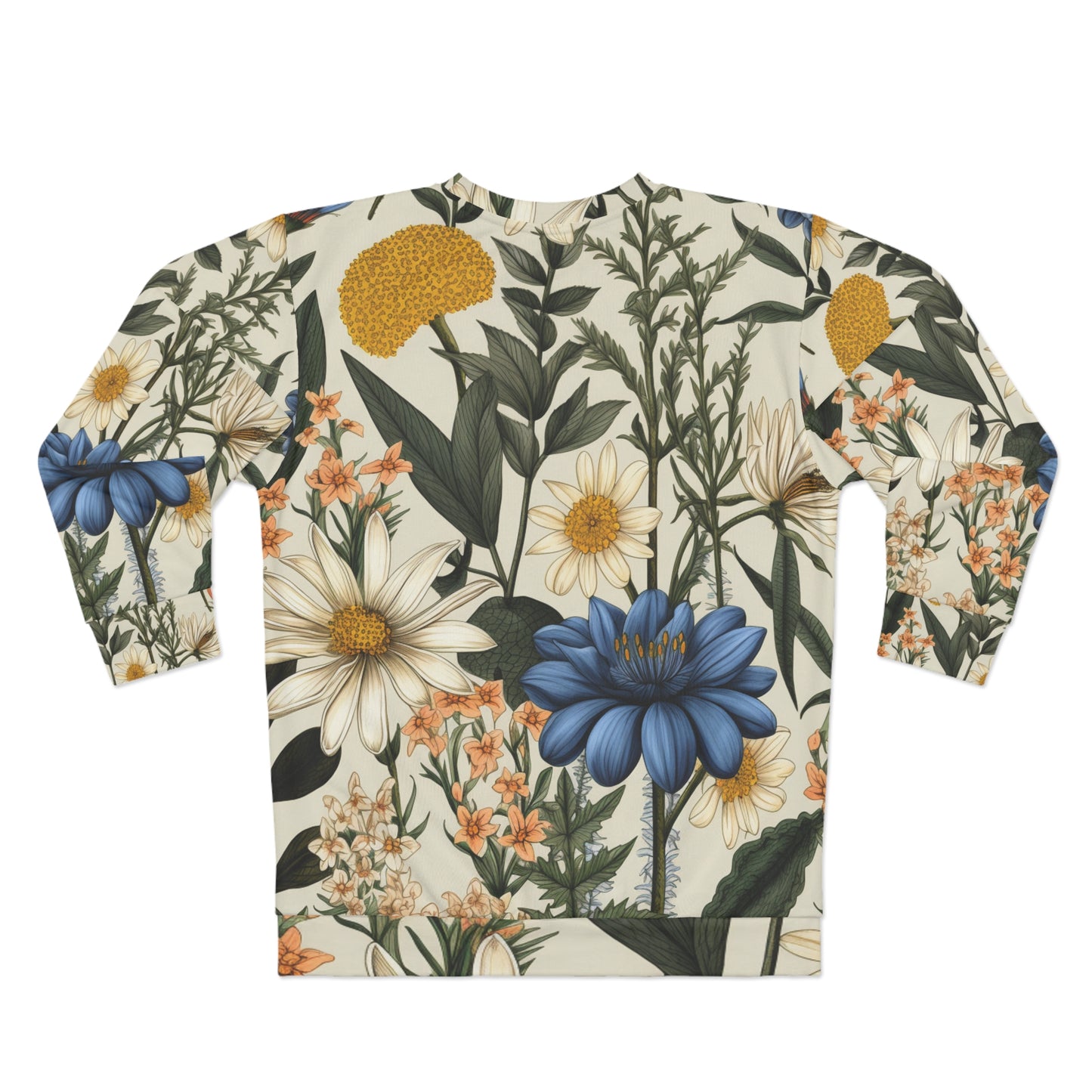 Ilustración botánica Flores y plantas Diseño Sudadera unisex (AOP) 