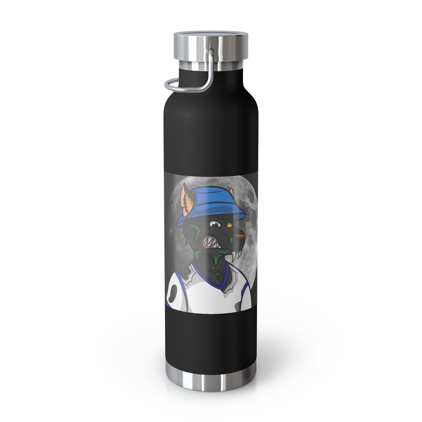 Full Moon Cyborg Werewolve Wolf Copper Vacuum Insulated Bottle, 22oz