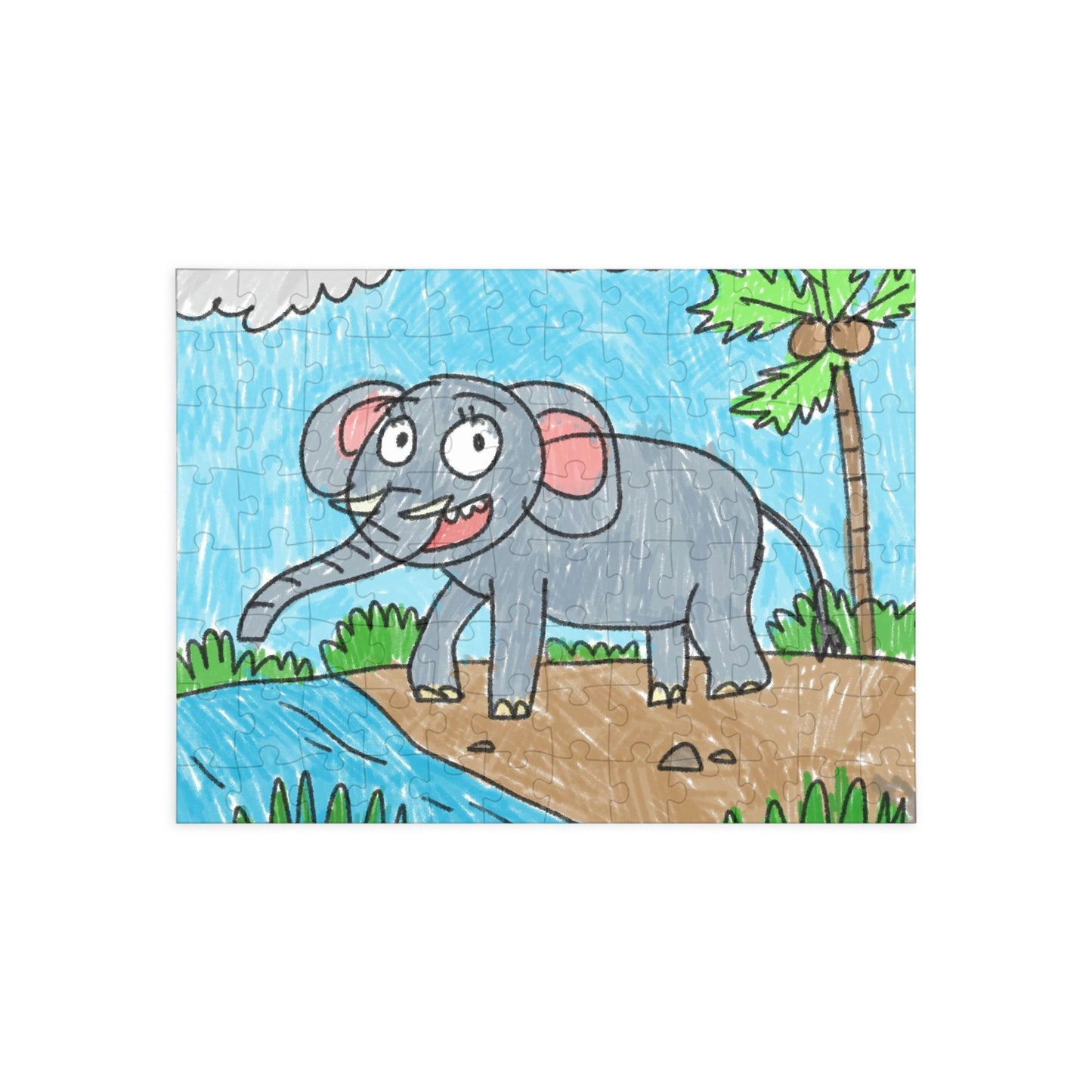 Elefante Elefante Rey Safari Animal Puzzle (96, 252, 500, 1000 piezas) 