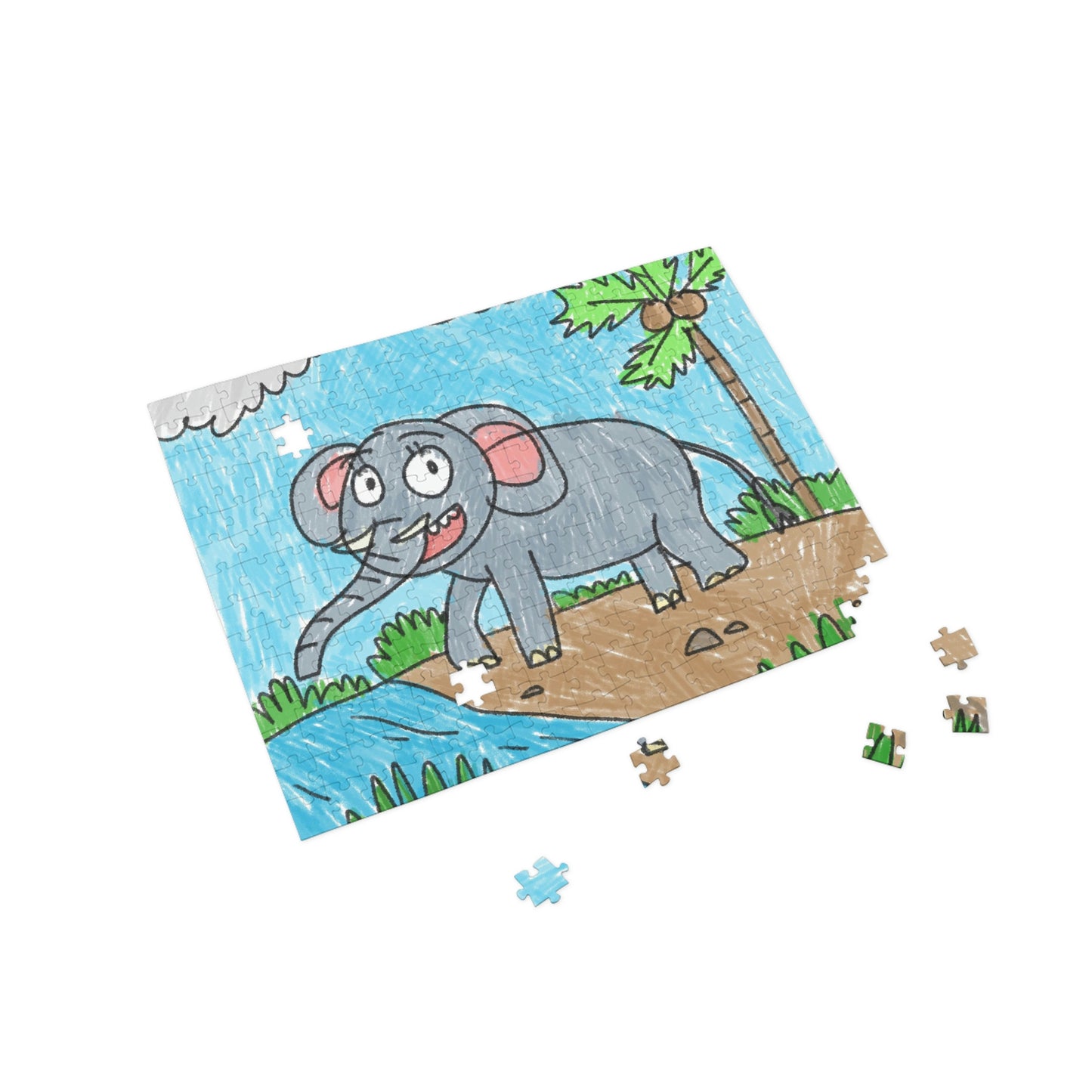 Elefante Elefante Rey Safari Animal Puzzle (96, 252, 500, 1000 piezas) 