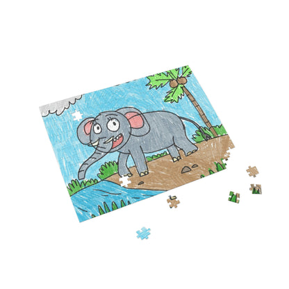 Elefante Elefante Rey Safari Animal Puzzle (96, 252, 500, 1000 piezas) 