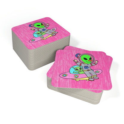 Veggie Visi Alien Vegetable Visitor UFO Coasters (50, 100 pcs)