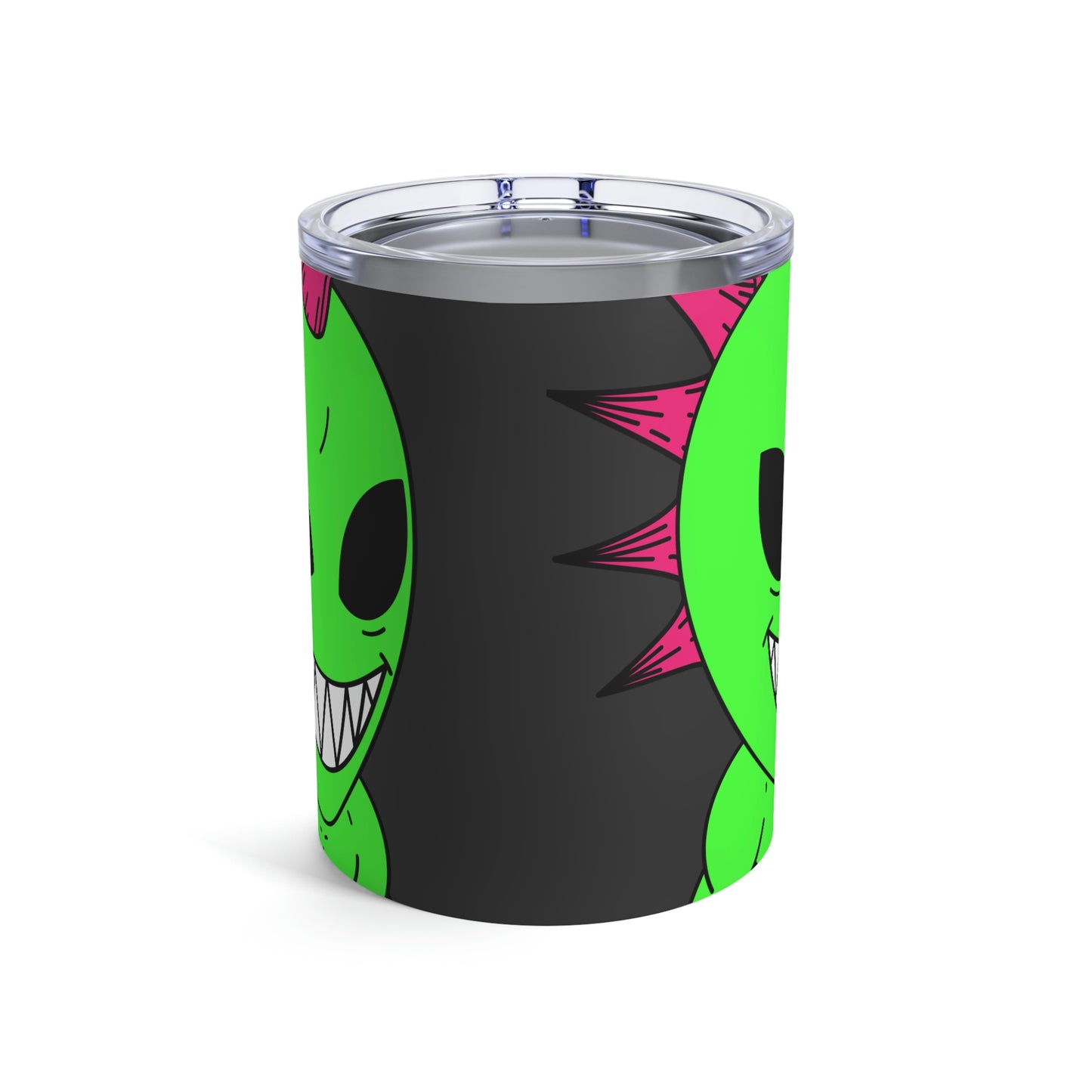 Spiked Pink Hair Muscle Alien Visitor Tumbler 10oz