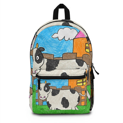 Cow Moo Farm Barn Animal Character Backpack