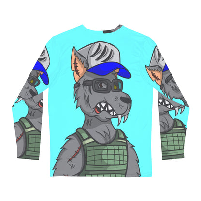 Army Wolve Wolf Men's Long Sleeve AOP Shirt