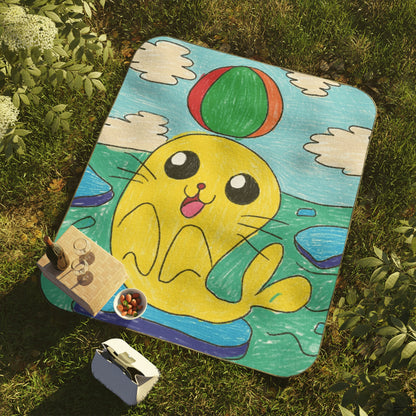 Seal Trick Marine Ocean Animal Sea Creature Picnic Blanket