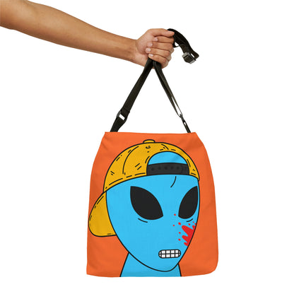 Blue Blood Alien Visitor Adjustable Tote Bag (AOP)