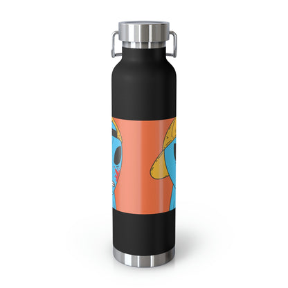 Alien Blue Blood Visitor Copper Vacuum Insulated Bottle, 22oz