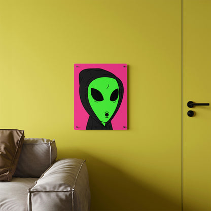 Anonymous Anon Alien Visitor Acrylic Wall Art Panels