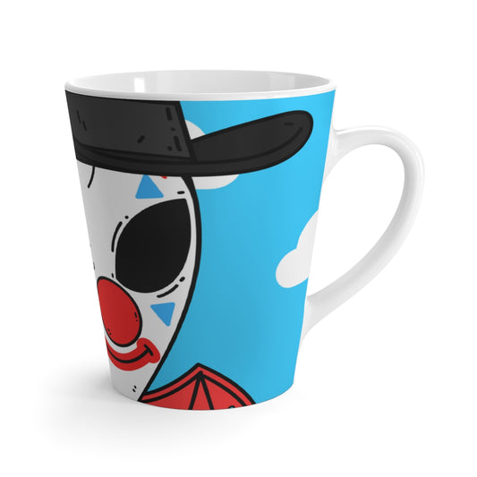 Alien Posse Clown Cartoon Visitor Latte Mug
