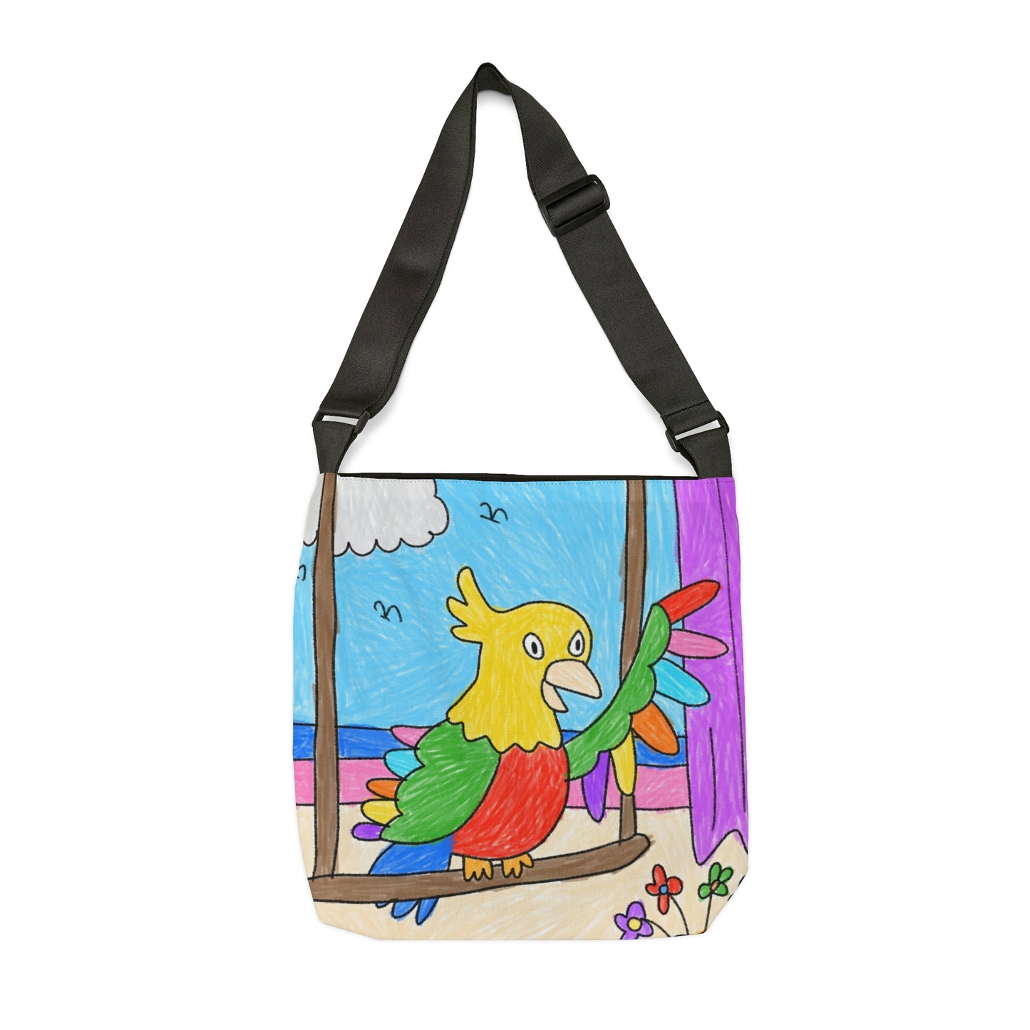 Animal Lover Parrot Perfect Gift for Parrot Owners Adjustable Tote Bag (AOP)