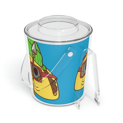 Tribal Taco Ice Bucket with Tongs