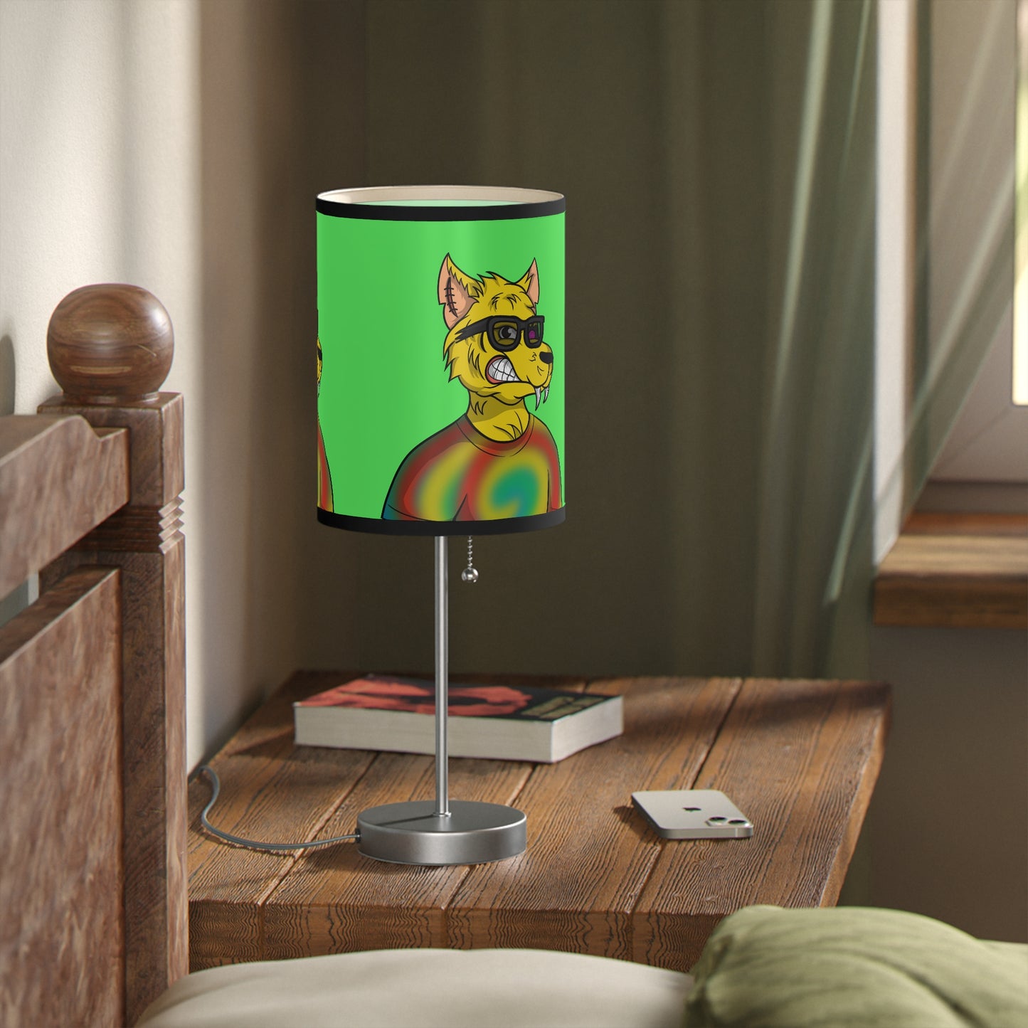 Wolf Hip Cool Stud Breathtaking Cyborg Lamp on a Stand, US|CA plug