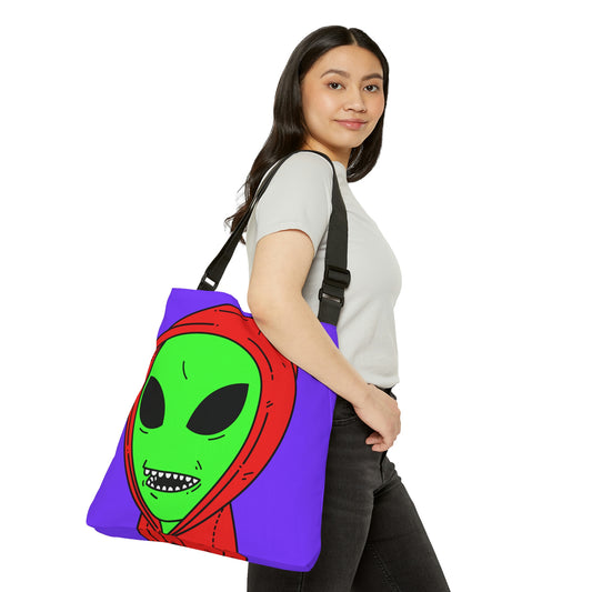 Alien Anon Visitor Adjustable Tote Bag (AOP)