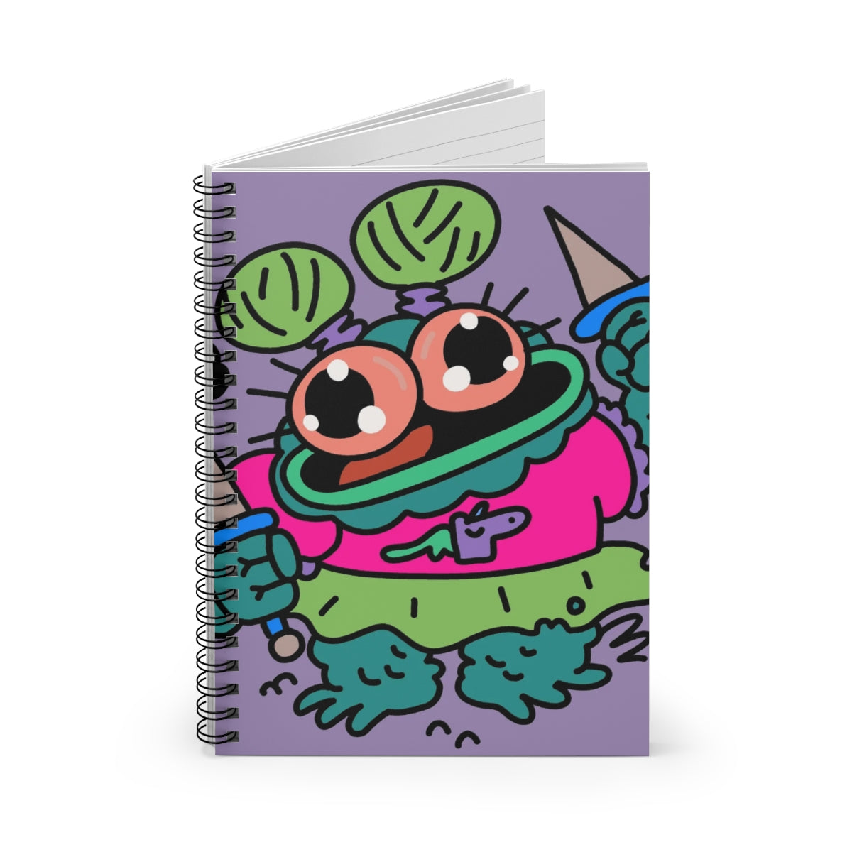 Frog Fly Fantasy Spiral Notebook - Ruled Line