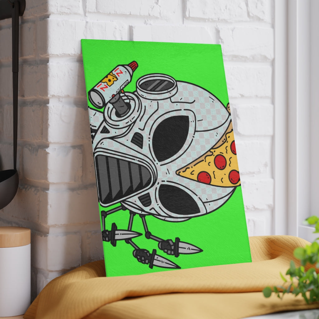 Knife Peppe Pizza Viz Wiz Armored White Future Alien Cyborg Machine Visitor Glass Cutting Board - Visitor751