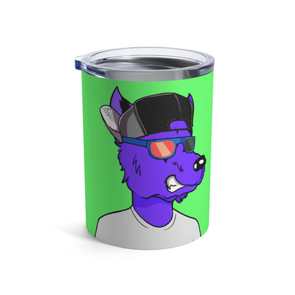 Cyborg Wolf Purple Fur Werewolve Tumbler 10oz