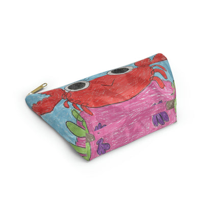 Lobster Crab Graphic Sea Lovers Accessory Pouch w T-bottom