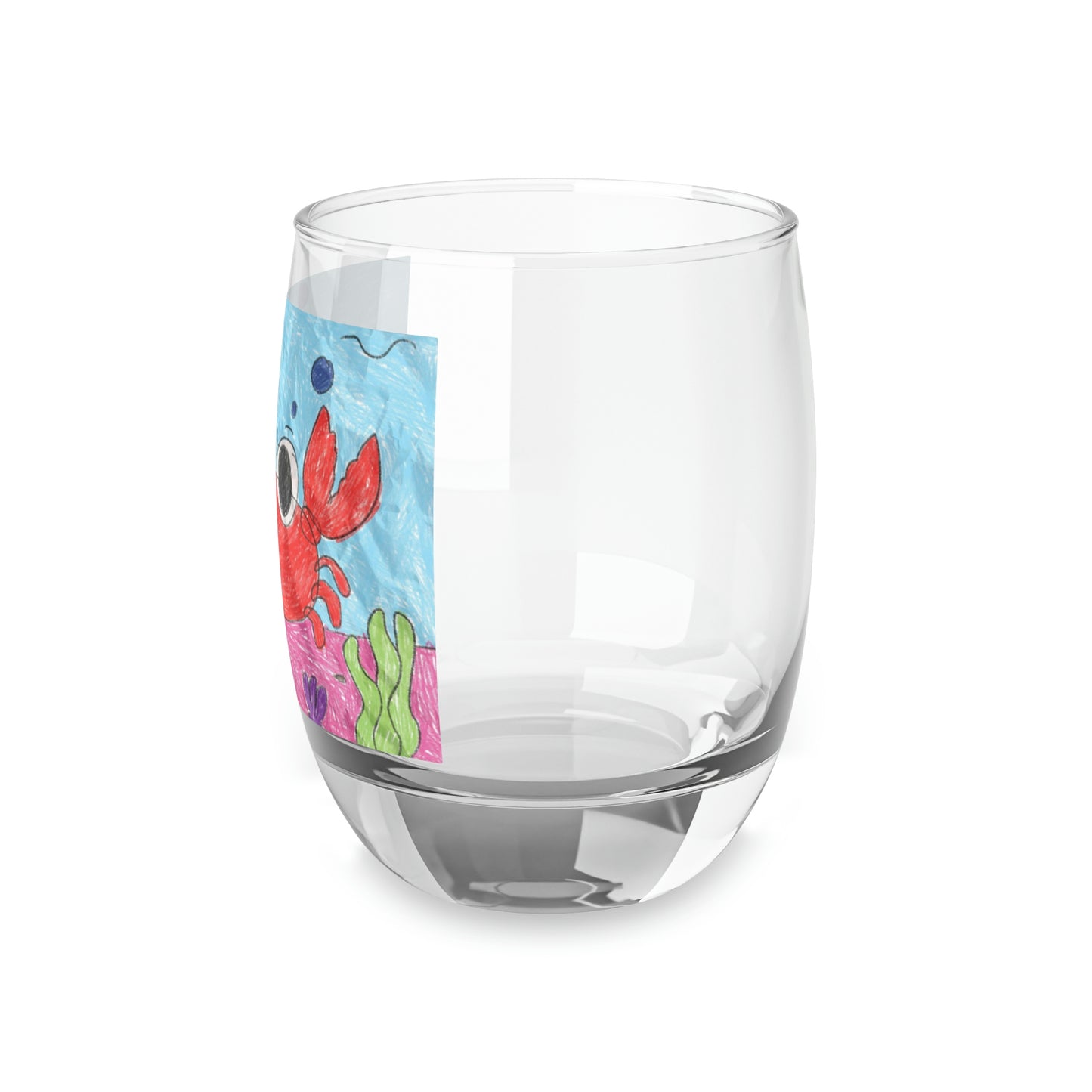 Lobster Crab Graphic Sea Lovers Whiskey Glass