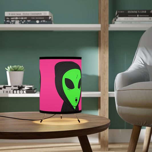 Anonymous Anon Alien Visitor Character Cartoon Tripod Lamp with High-Res Printed Shade, US\CA plug