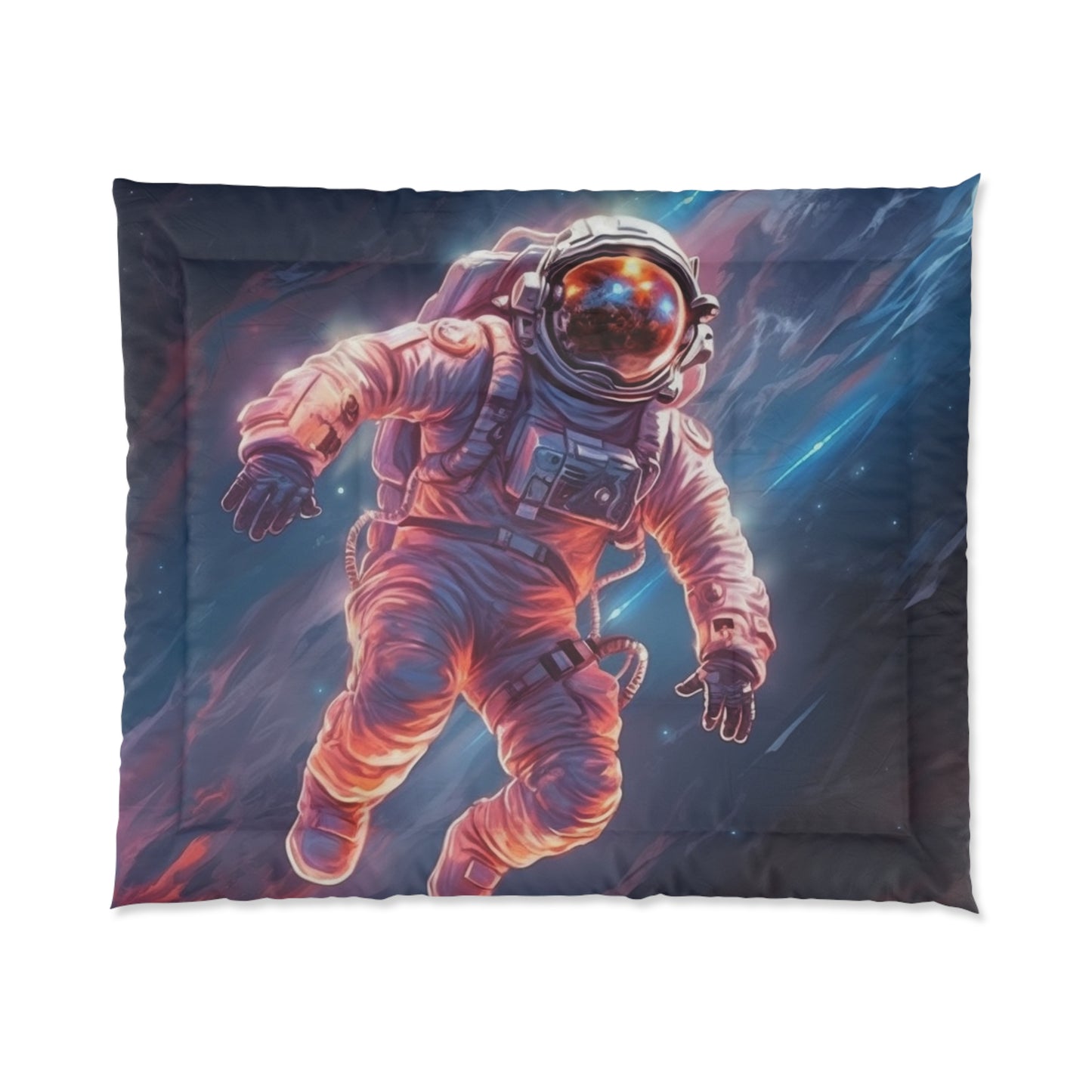 Astronaut Outer Space - Galaxy Starfield Art Comforter