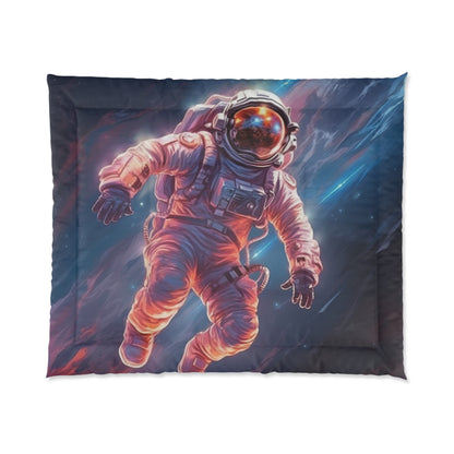 Astronaut Outer Space - Galaxy Starfield Art Comforter