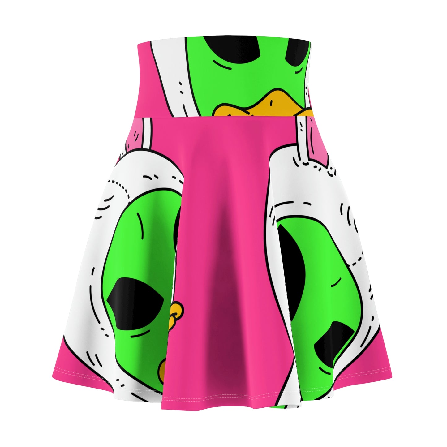 Duck Bunny Alien Women's Skater Skirt