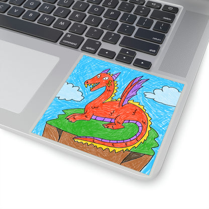 Fierce Dragon Medieval Kiss-Cut Stickers