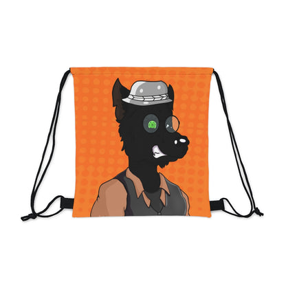 Cyborg Wolf Werewolve First Edition Outdoor Drawstring Bag