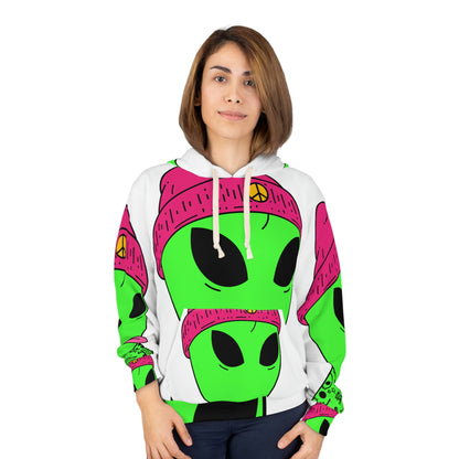 Tatuaje Cuerpo Mítico Scifi Alien AOP Sudadera con capucha unisex 