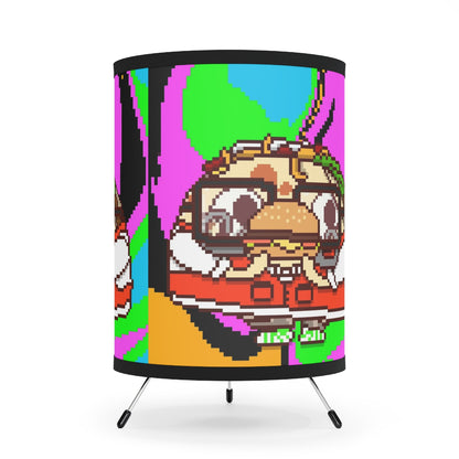 Food Burger Cooked Hungry Taco Tripod Lamp with High-Res Printed Shade, US\CA plug