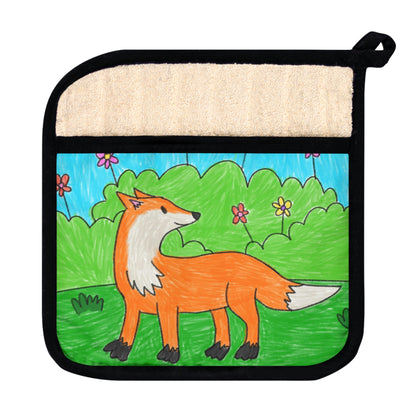 Fox Woodland Animal Foxy Pot Holder con bolsillo