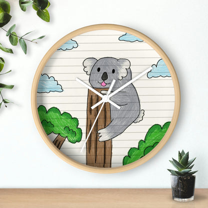 Koala Bear Animal Tree Climber Wall clock