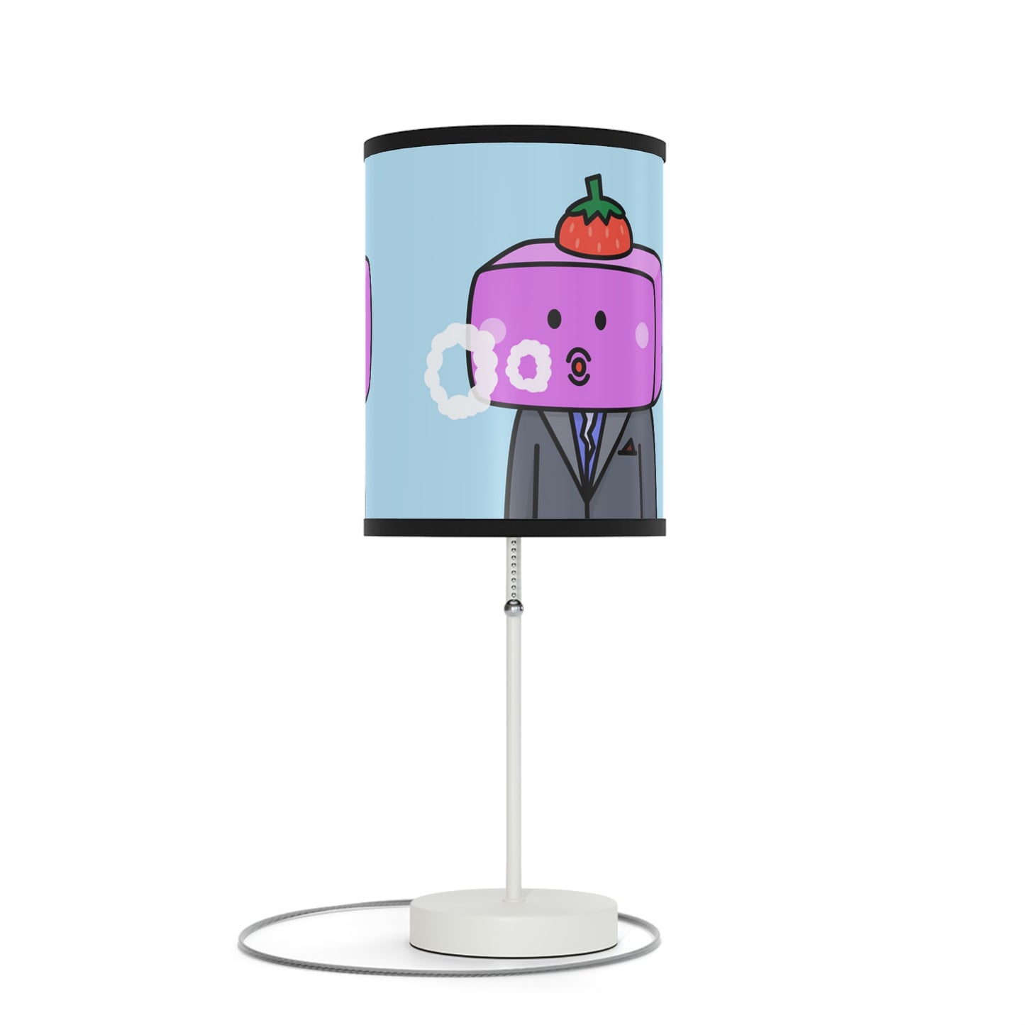 Strawberry Fruit Head Block Lamp on a Stand, US|CA plug