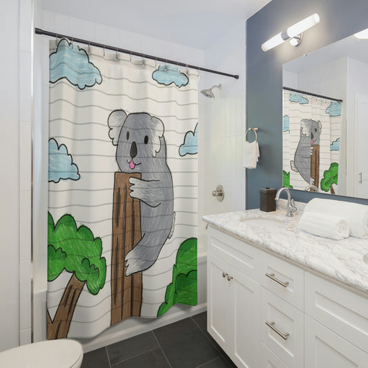 Koala Bear Animal Tree Climber Shower Curtains