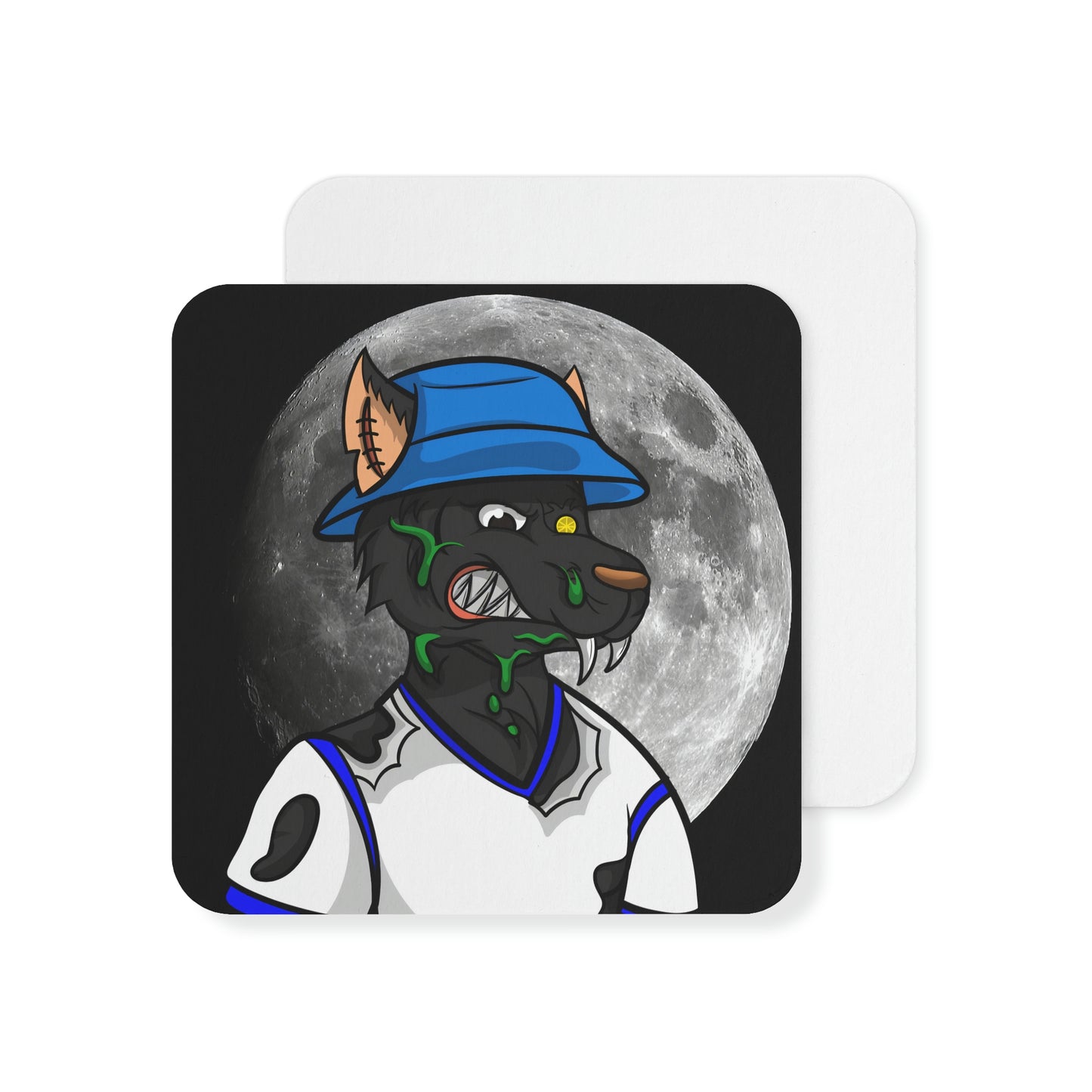 Full Moon Cyborg Werewolve Wolf Coasters (50, 100 pcs)