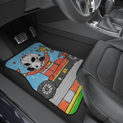 Robot Car Race Driver LOL Visitor Alien Car Mats (Set of 4)