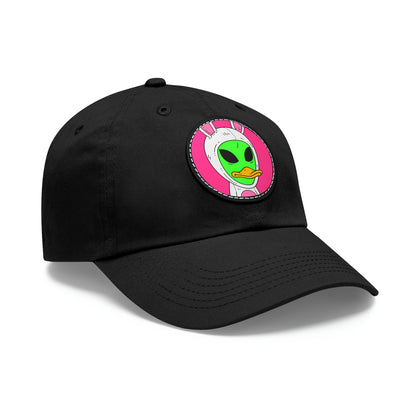 Beak Duck Alien Rabbit Bunny Dad Hat with Leather Patch (Round)